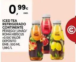 Continente Iced Tea refrigerado contínuo pêssego/limão/romã hibiscus promoção