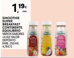 Continente Smoothie super breakfast continente equilíbrio promoção
