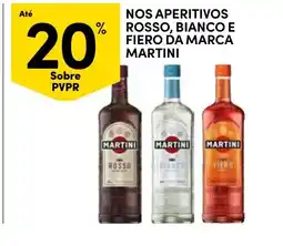 Continente nos aperitivos rozzo, bianco e fiero da marca martini promoção