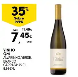 Continente Vinho qm alvarinho, verde, branco promoção
