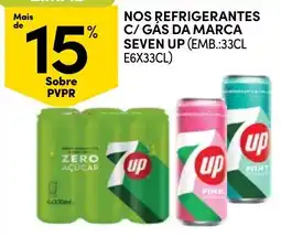 Continente nos refrigerantes c/ gás da marca seven up promoção