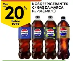 Continente refrigerantes c/ gás da marca pepsi promoção