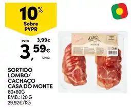 Continente Sortido lombo/cachao casa do monte promoção