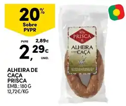 Continente Alheira de caça prisca promoção
