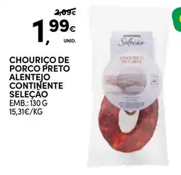 Continente Chouriço de porco preto alentejo continente seleção promoção