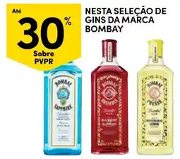 Continente Gins da marca Bombay promoção