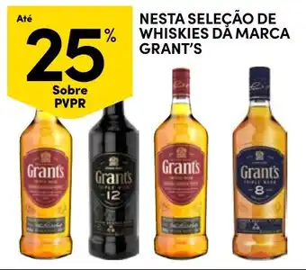 Continente whiskies da marca grants promoção
