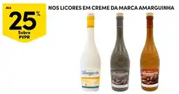 Continente nos licores em creme da marca amarguinha promoção