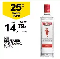 Continente gin beefeater promoção