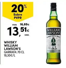 Continente whisky william lawson's promoção