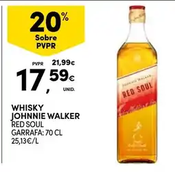 Continente whisky johnnie walker red soul promoção