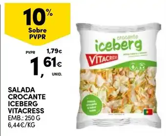 Continente salada crocante iceberg vitacress promoção