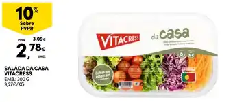 Continente Salada da casa vitacress promoção