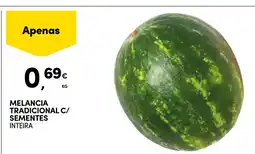 Continente melancia tradicional c/ sementes inteira promoção