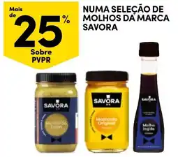 Continente molhos da marca savora promoção