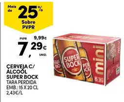 Continente Cerveja c/ álcool super bock promoção