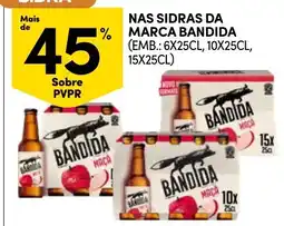 Continente Sidra da marca bandida promoção