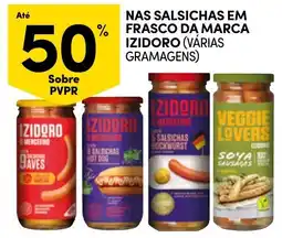 Continente salsichas em frasco da marca izidoro promoção