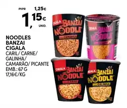 Continente Noodles banzai cigala promoção