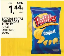 Continente batatas fritas onduladas ruffles promoção