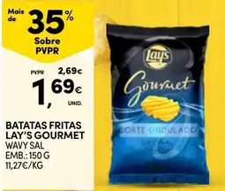 Continente Batatas fritas lay's gourmet promoção