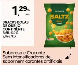 Continente Snacks bolas de queijo continente promoção