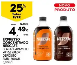 Continente expresso concentrado nescafe black/ caramelo promoção