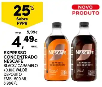 Continente expresso concentrado nescafe black/ caramelo promoção