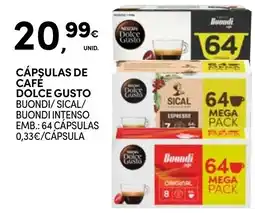 Continente Cápsulas de café dolce gusto promoção