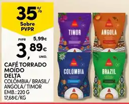 Continente Café torrado moído delta promoção