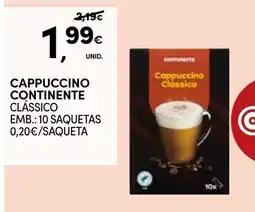 Continente Cappuccino continente clássico promoção