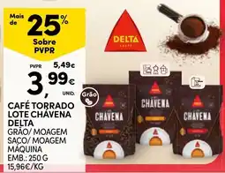Continente café torrado lote chavena delta promoção