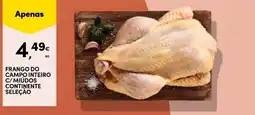 Continente Frango do campo inteiro c/ miudos continente seleção promoção