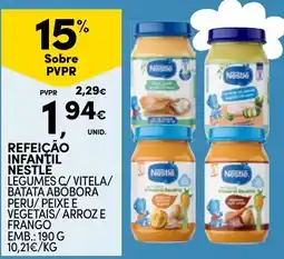 Continente Refeição infantil nestle promoção