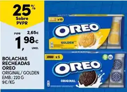 Continente Bolachas recheadas oreo original/golden promoção