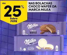 Continente Bolachas choco wafer da marca milka promoção