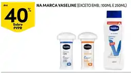 Continente na marca vaseline promoção