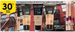 Continente maquilhagem de rosto da marca maybelline promoção