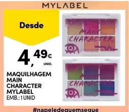 Continente maquilhagem main character mylabel promoção