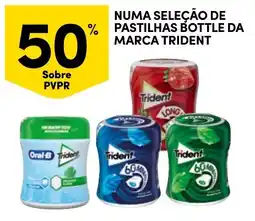Continente pastilhas bottle da marca trident promoção