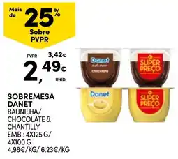 Continente Sobremesa danet baunilha/ chocolate & chantilly promoção