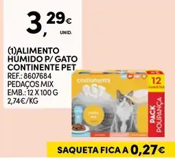 Continente Alimento Humido P/ Gato Continentepet promoção
