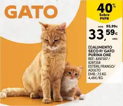 Continente Alimento p/ gato purina one promoção