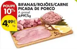 Pingo Doce Bifanas/rojões/carne picada de porco promoção