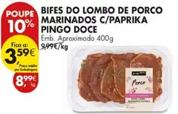 Pingo Doce Bifes do lombo de porco pingo doce promoção