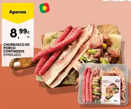 Continente Churrasco de porco continente (embalado) promoção