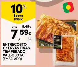 Continente Entrecosto c/ ervas finas temperado valbolota (embalado) promoção