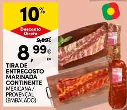 Continente Tira de entrecosto marinada continente mexicana / provençal (embalado) promoção