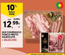 Continente Mix churrasco porco preto valbolota + salsichas promoção