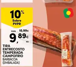 Continente Tira entrecosto temperada campo frio barbacoa (embalada) promoção